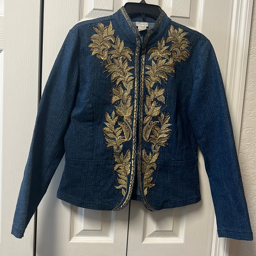 Spiegel Jean Embroidered Beaded Jacket